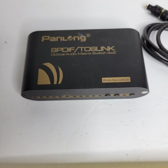 Panlong Matrix Switch PLA-Opt-0402 Black SPDIF TOSlink Optical Audio 4x2 -E06 - Picture 2 of 6
